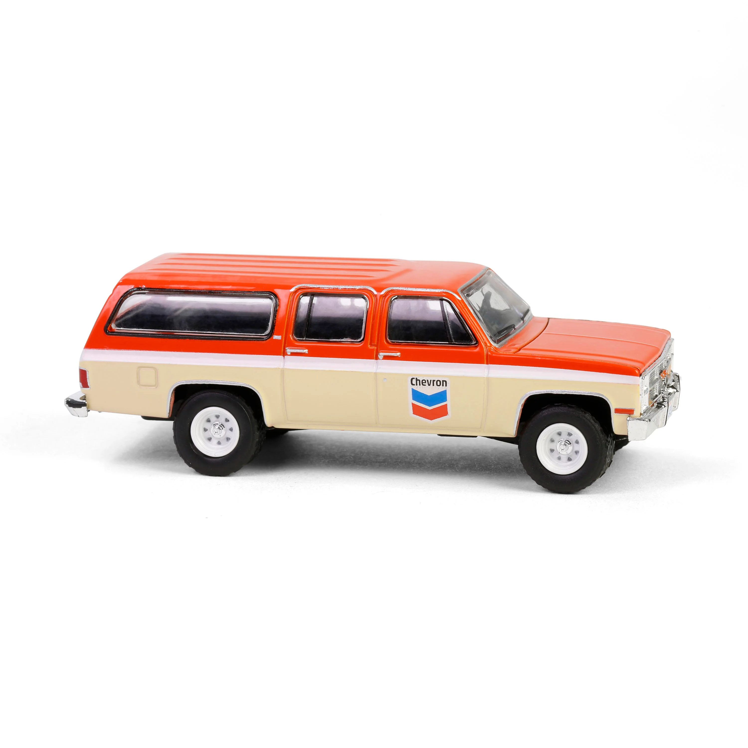 RAW CHASE 1988 GMC Suburban Sierra Classic C10 (Chevron Special Edition Series 1) Diecast 1:64 Scale Model - Greenlight 41175D - Image 4