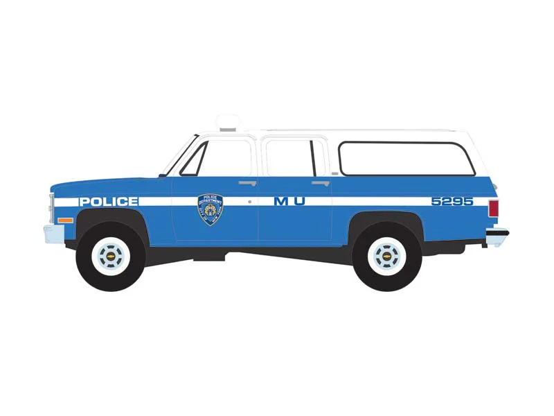 1990 Chevrolet Suburban K2500 Scottsdale - New York City Police Department (Hot Pursuit Series 46) Diecast 1:64 Scale Model - Greenlight 43040D - Image 5