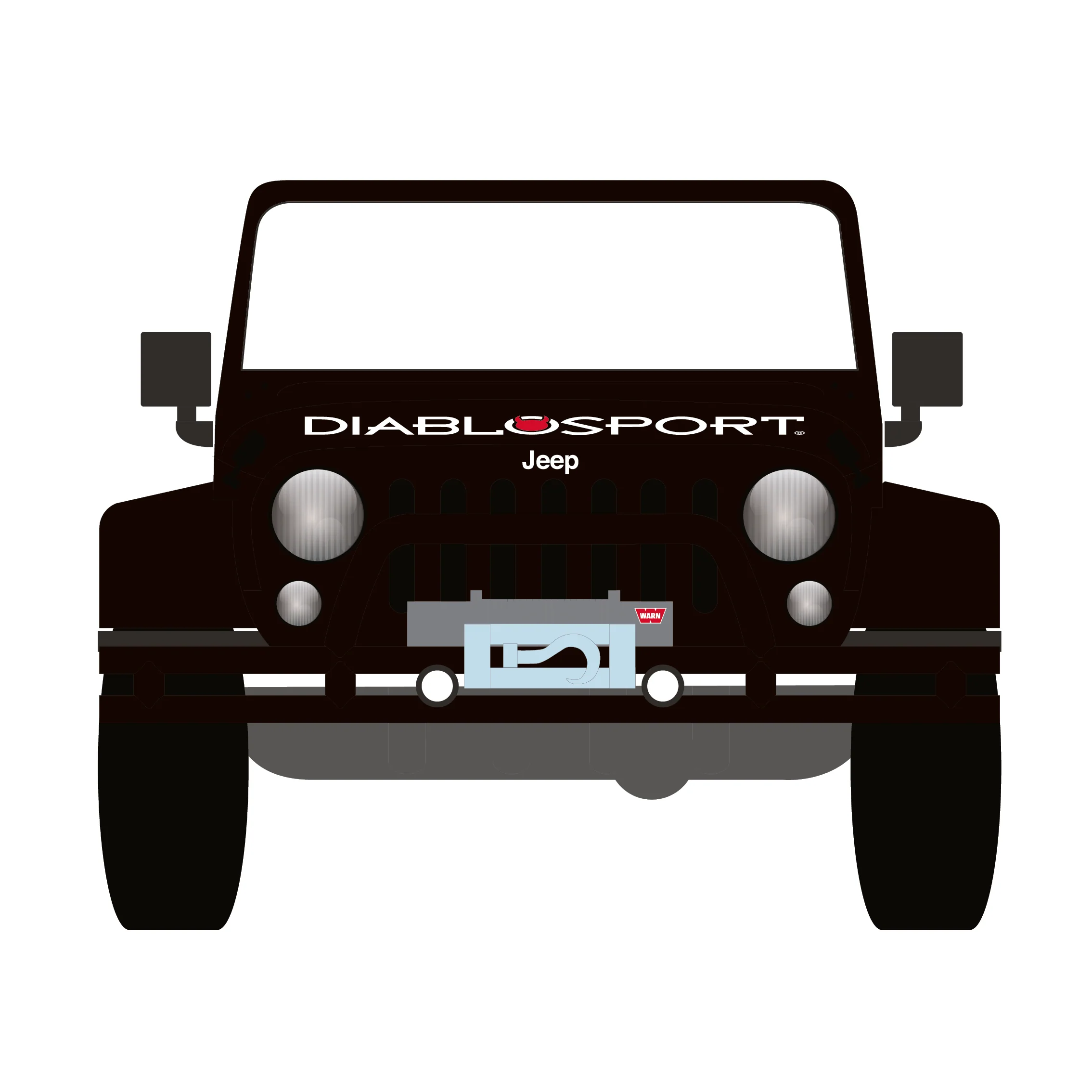 2012 Jeep Wrangler Unlimited w/ Small Cargo Trailer– Diablo Sport (Hitch & Tow Series 33) Diecast 1:64 Scale Model - Greenlight 32330C - Image 14