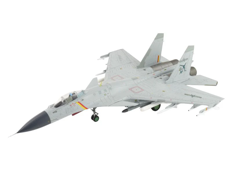 Shenyang J-15 Flying Shark No.60 Aircraft Carrier Shandong PLAAF, June 2025 (w 2 x KD-88 & 2 x YJ-83) Diecast 1:72 Scale Model - Hobby Master HA6411