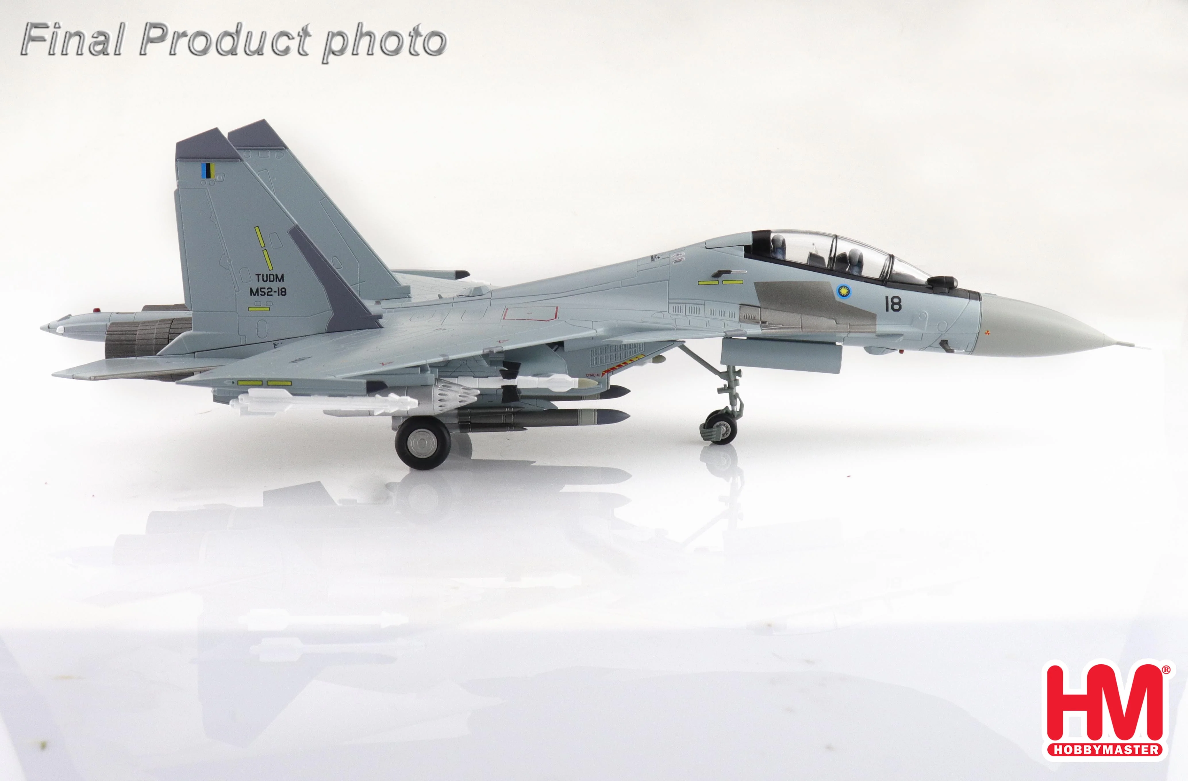 Sukhoi Su-30MKM M52-18 TUDM, LIMA 2019 Diecast 1:72 Scale Model - Hobby Master HA9509 - Image 2
