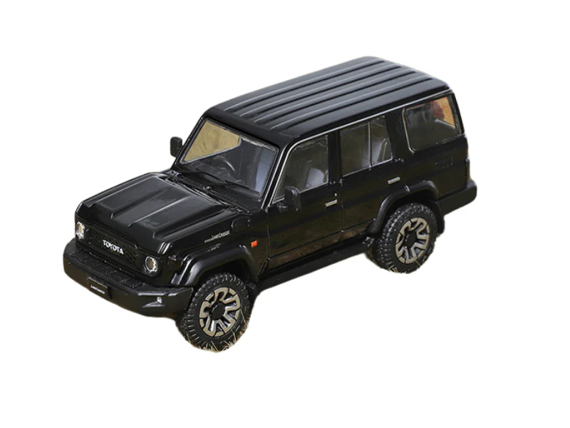 Toyota Land Cruiser (J76) 2023 RHD – Black Diecast 1:64 Scale Model - GCD KS-081-455
