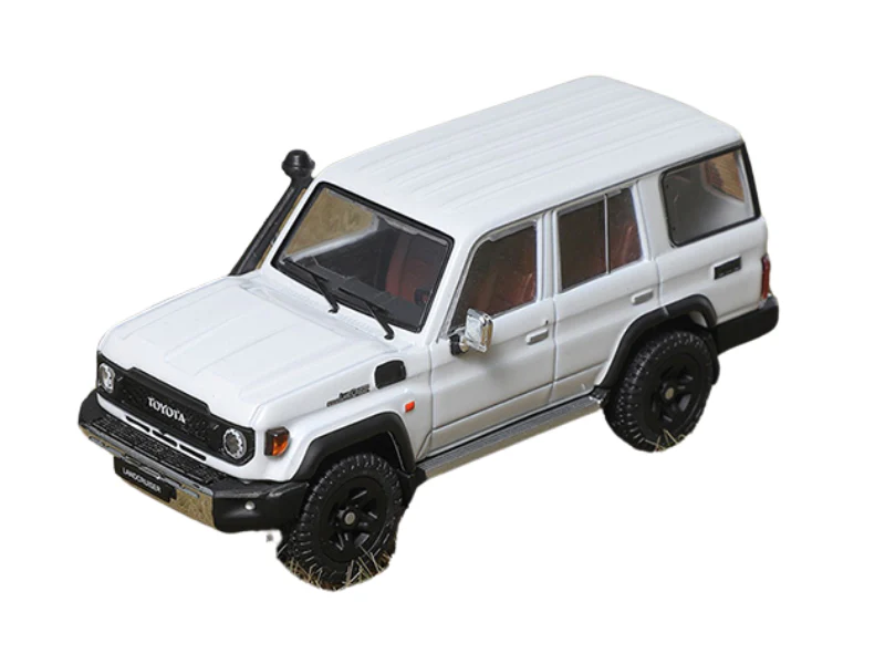Toyota Land Cruiser (J76) 2023 RHD – White Diecast 1:64 Scale Model - GCD KS-081-472
