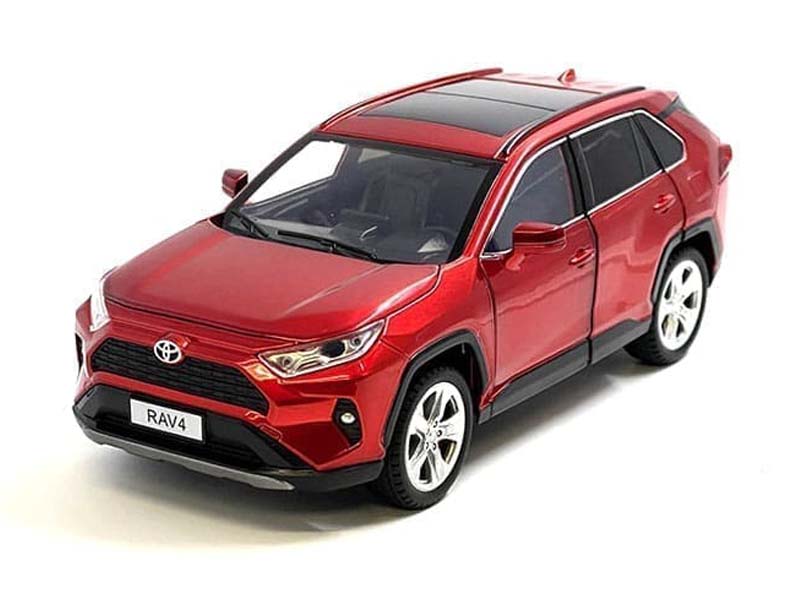 Toyota Rav4 Hybrid XSE – M Red (MiJo) Diecast 1:24 Scale Model - H08666MRD