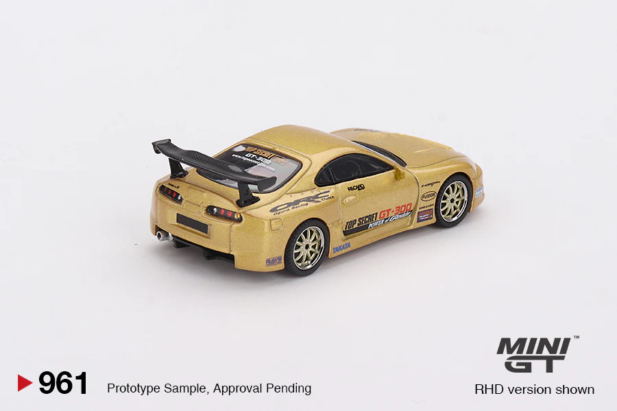 Toyota Supra (A80) Top Secret GT-300 – Top Secret Gold (Mini GT) Diecast 1:64 Scale Model - TSM MGT00961 - Image 3