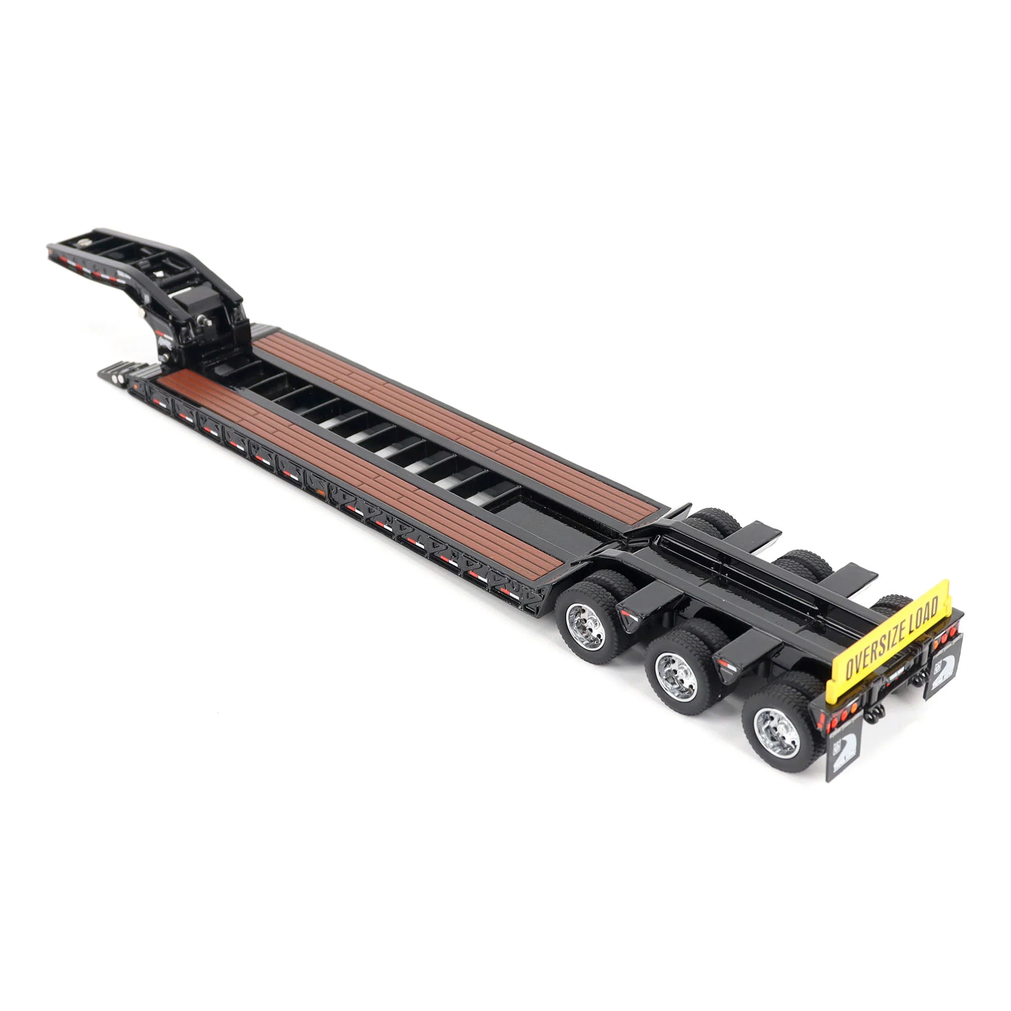 Trail King TK120 Hydraulic Detachable Gooseneck Lowboy Trailer - Black (Transport Series) Diecast 1:50 Scale Model - Diecast Masters 71136 - Image 4