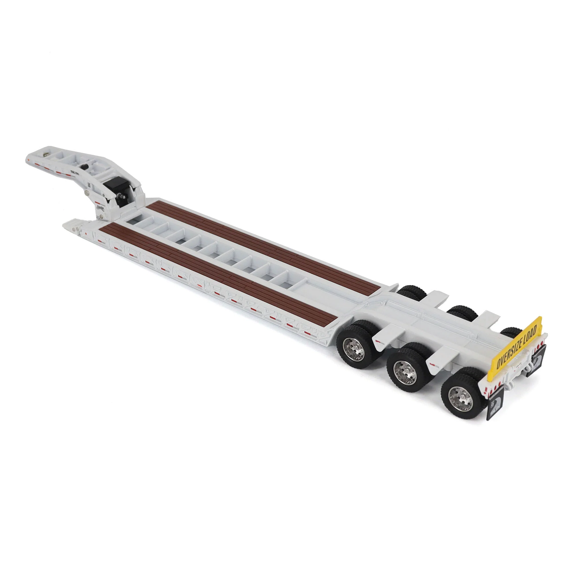 Trail King TK120 Hydraulic Detachable Gooseneck Lowboy Trailer - White (Transport Series) Diecast 1:50 Scale Model - Diecast Masters 71138 - Image 3