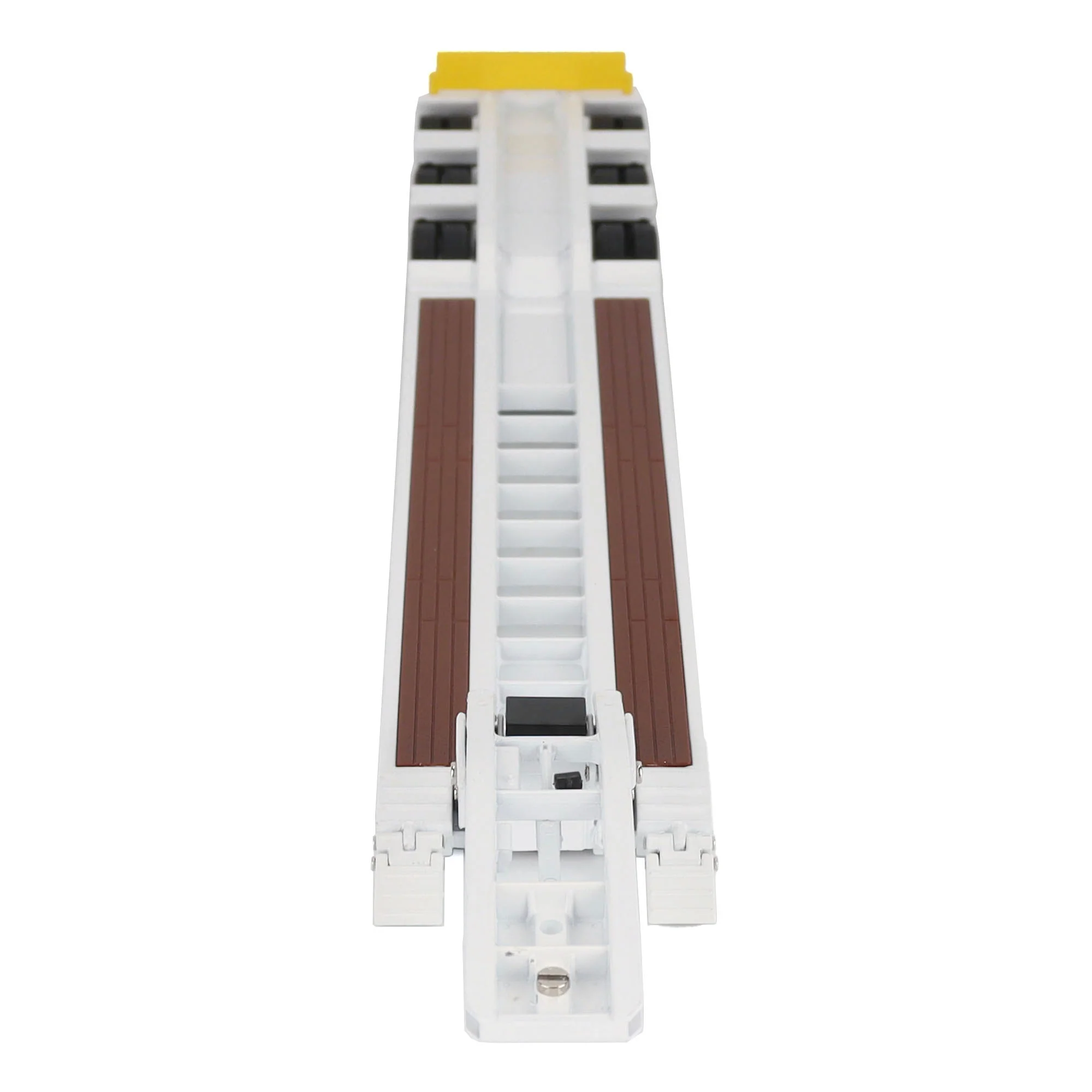 Trail King TK120 Hydraulic Detachable Gooseneck Lowboy Trailer - White (Transport Series) Diecast 1:50 Scale Model - Diecast Masters 71138 - Image 4