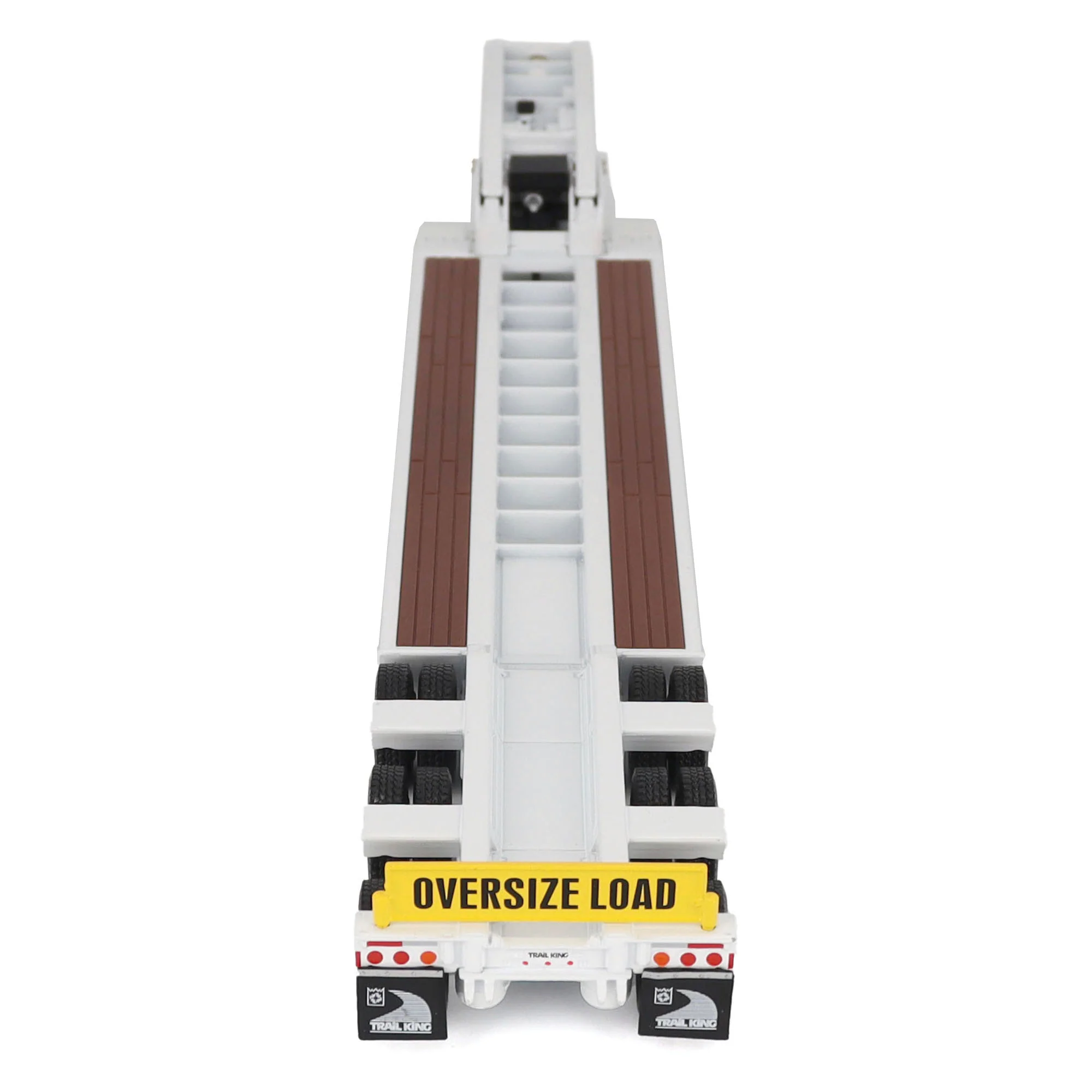 Trail King TK120 Hydraulic Detachable Gooseneck Lowboy Trailer - White (Transport Series) Diecast 1:50 Scale Model - Diecast Masters 71138 - Image 8