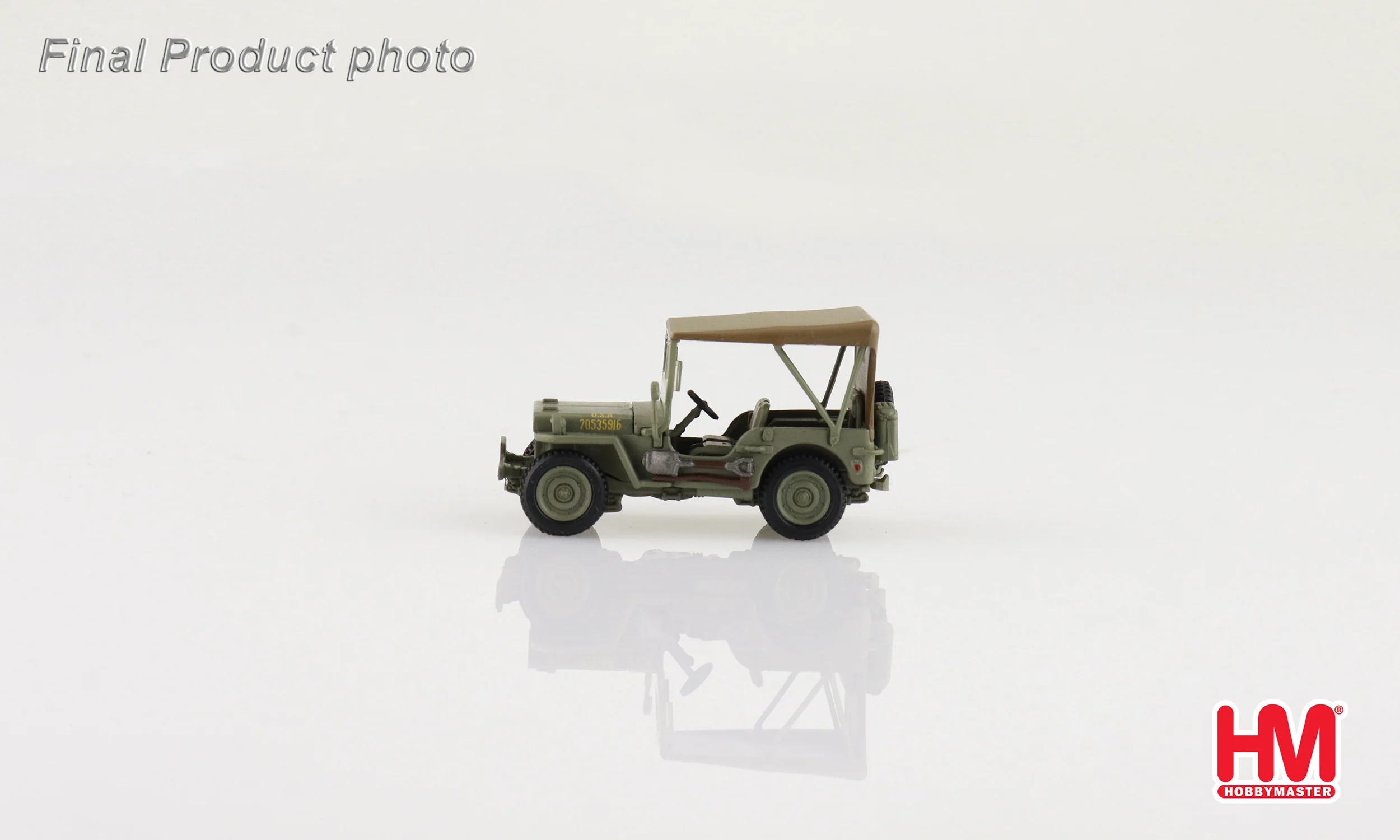 U.S. 1/4 Ton Military Vehicle - Leyte WWII 1945 Gen. Douglas MacArthur Diecast 1:72 Scale Model - Hobby Master HG4216 - Image 5