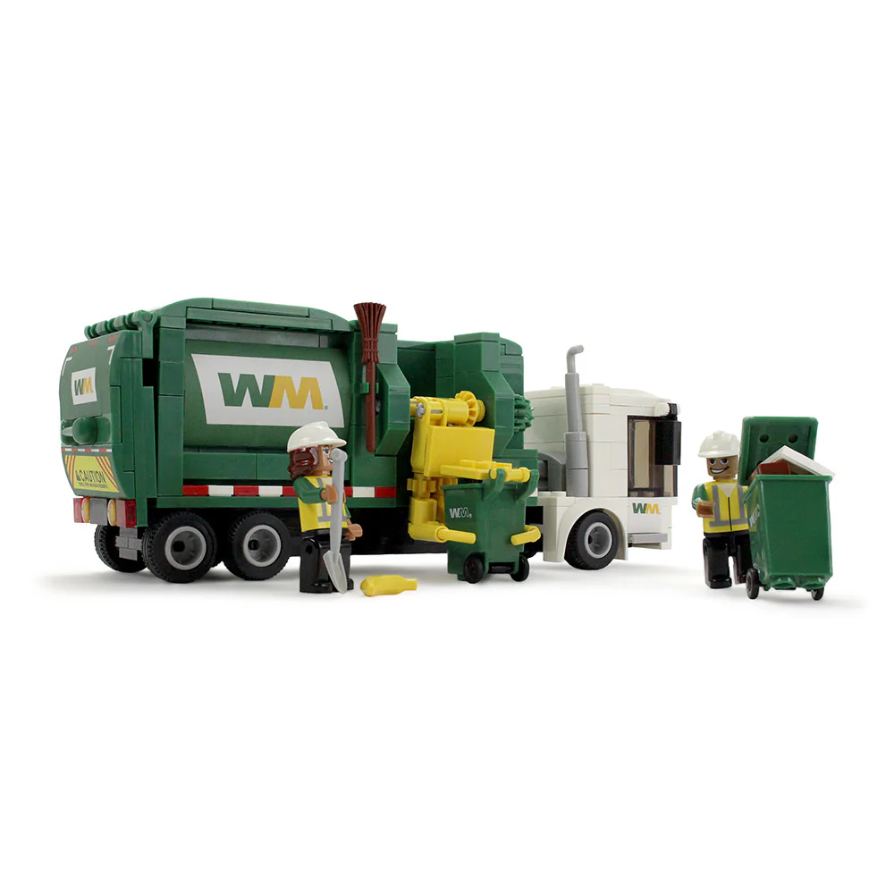 Waste Management Side Load Refuse Truck Block Set (402+ Pieces) - First Gear 90-0640 - Image 5