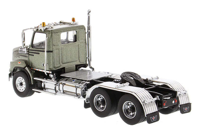 Western Star 4700 SBFA Tandem Day Cab - Metalic Olive Green 1:50 Scale Model - Diecast Master 71038 - Image 4