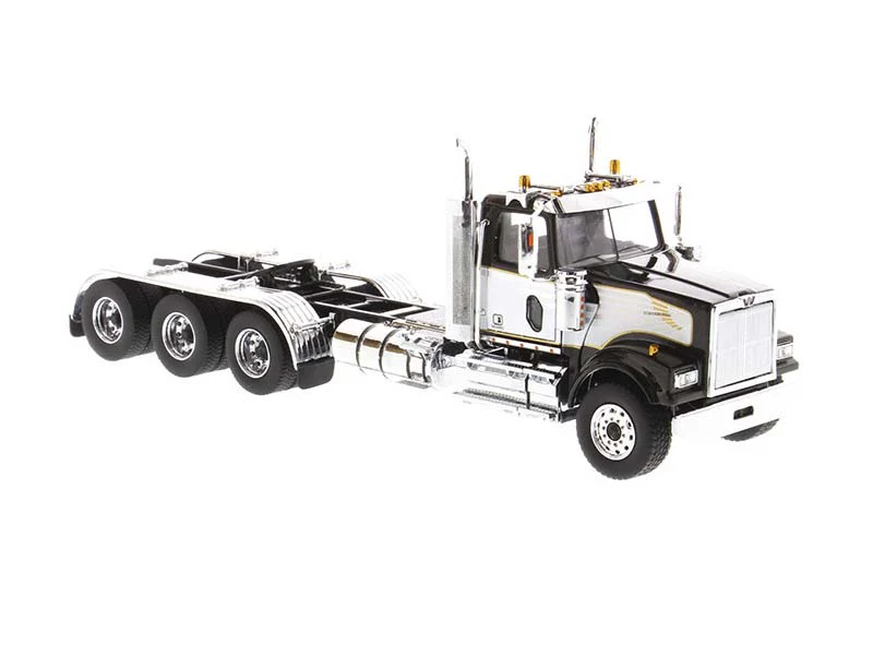 Western Star 4900 SFFA Tridem Day Cab Black & White Swoosh (Transport Series) 1:50 Scale Model - Diecast Masters 71066 - Image 3