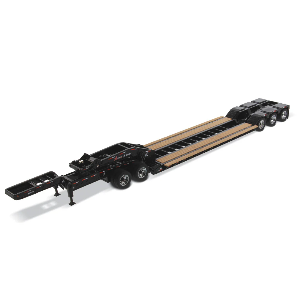 XL 120 Low-Profile HDG Outrigger Style Trailer w/ Jeep and 2 Boosters (Transport Series) 1:50 Scale Model - Diecast Masters 91033