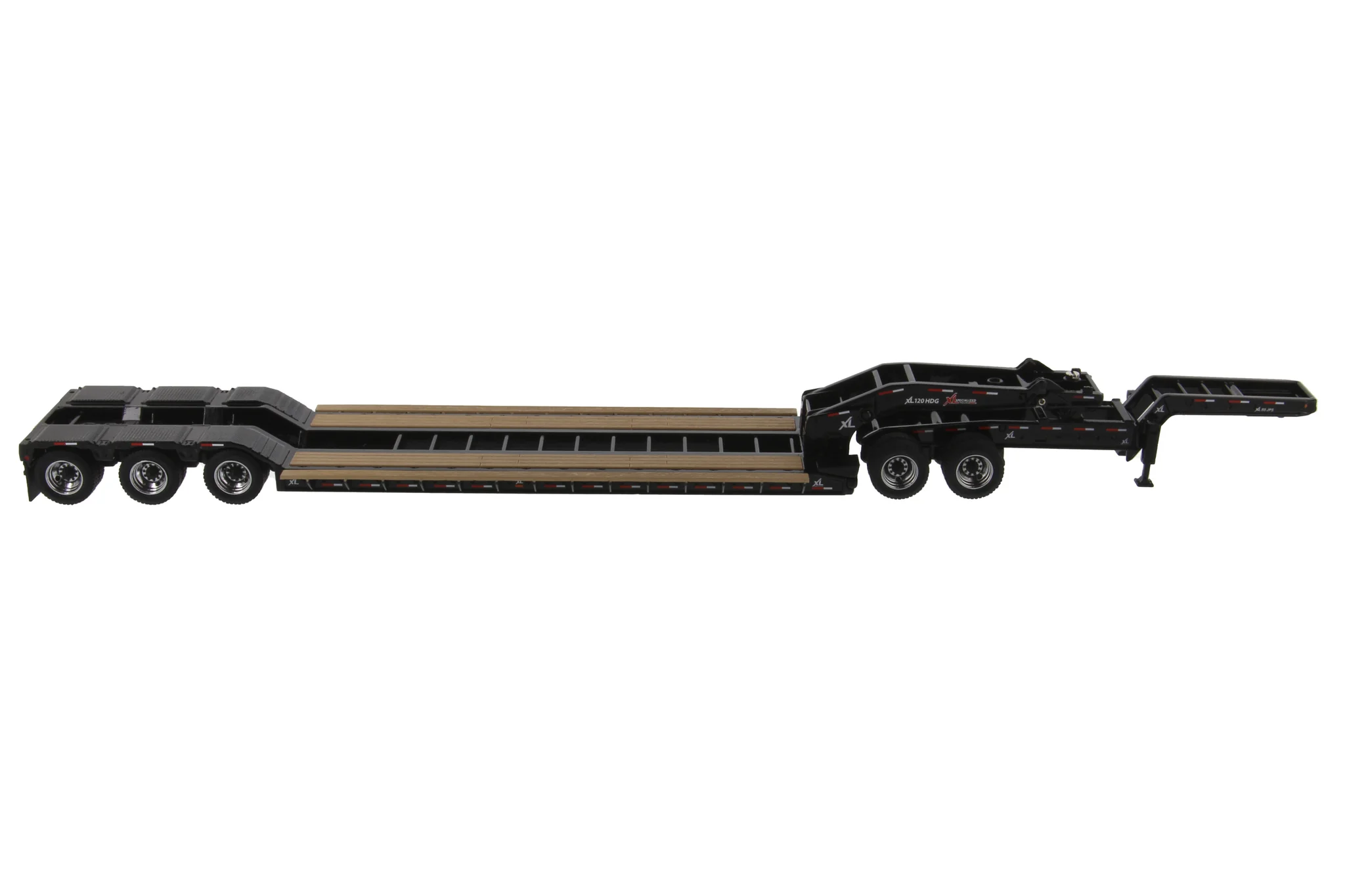 XL 120 Low-Profile HDG Outrigger Style Trailer w/ Jeep and 2 Boosters (Transport Series) 1:50 Scale Model - Diecast Masters 91033 - Image 3