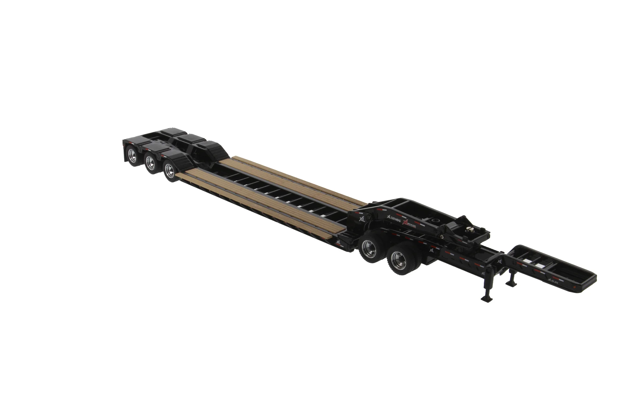 XL 120 Low-Profile HDG Outrigger Style Trailer w/ Jeep and 2 Boosters (Transport Series) 1:50 Scale Model - Diecast Masters 91033 - Image 6